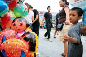 Kid longing for the toys