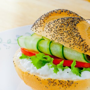 Sandwich in a roll